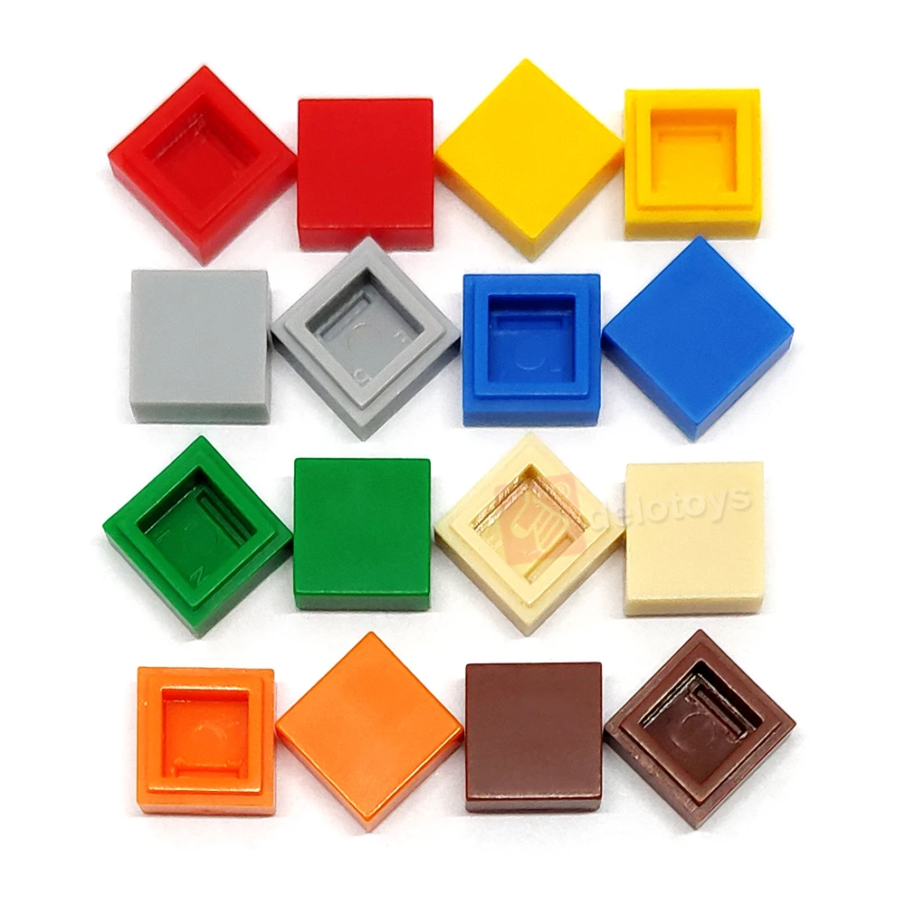 DELO TOYS  ( 24 COLORS ) Plastic building blocks bricks 1*1 Tile 1 x 1   (NO.3070)