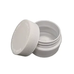 hemp plastic bottles white plastic pp  jar with bamboo  lid