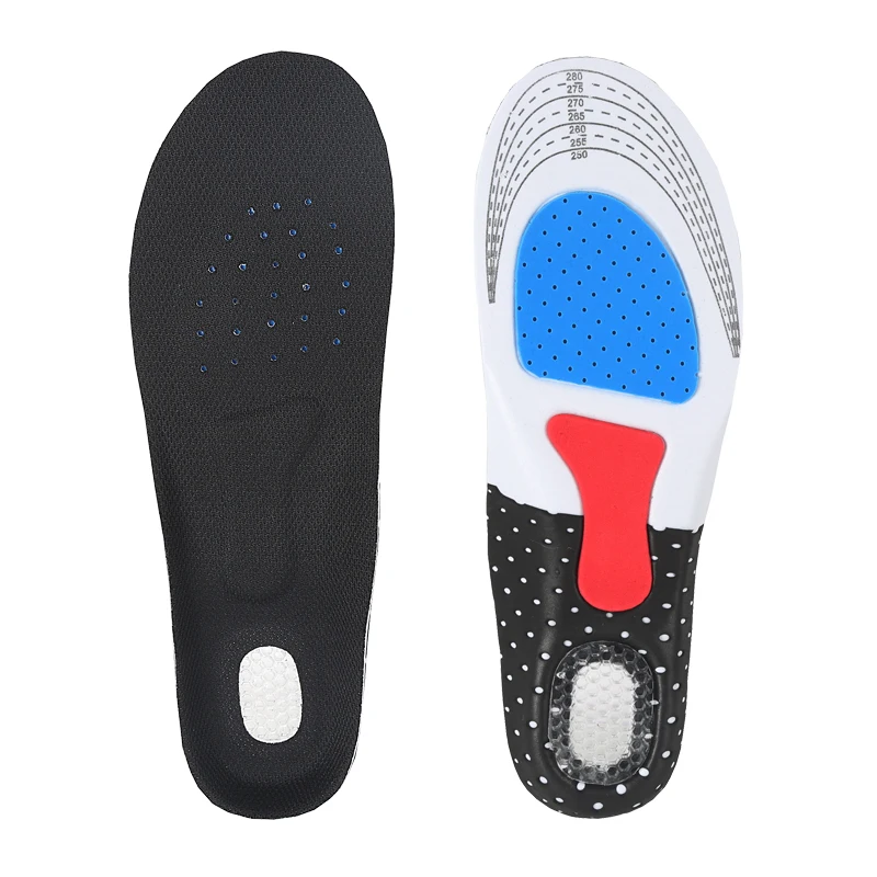 Breathable Thickened Shock Absorber TPE Gel Cushion Sport Insoles EVA Cushion Silicone Insole