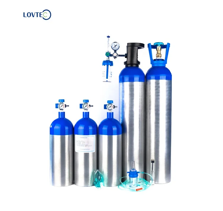 Hot selling medical equipment oxygen cylinder full brass medical gas tank cylinder