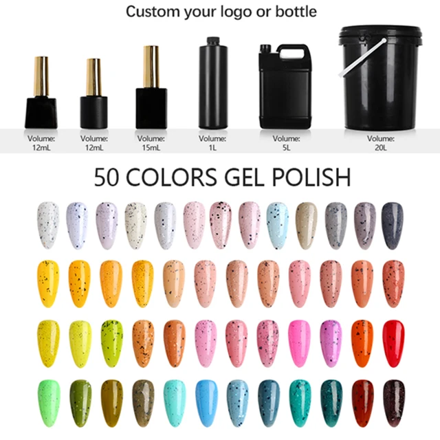 professional nail vendor supply Wholesale bulk Snowflakes self leveling uv gel polish private label rubber base nails