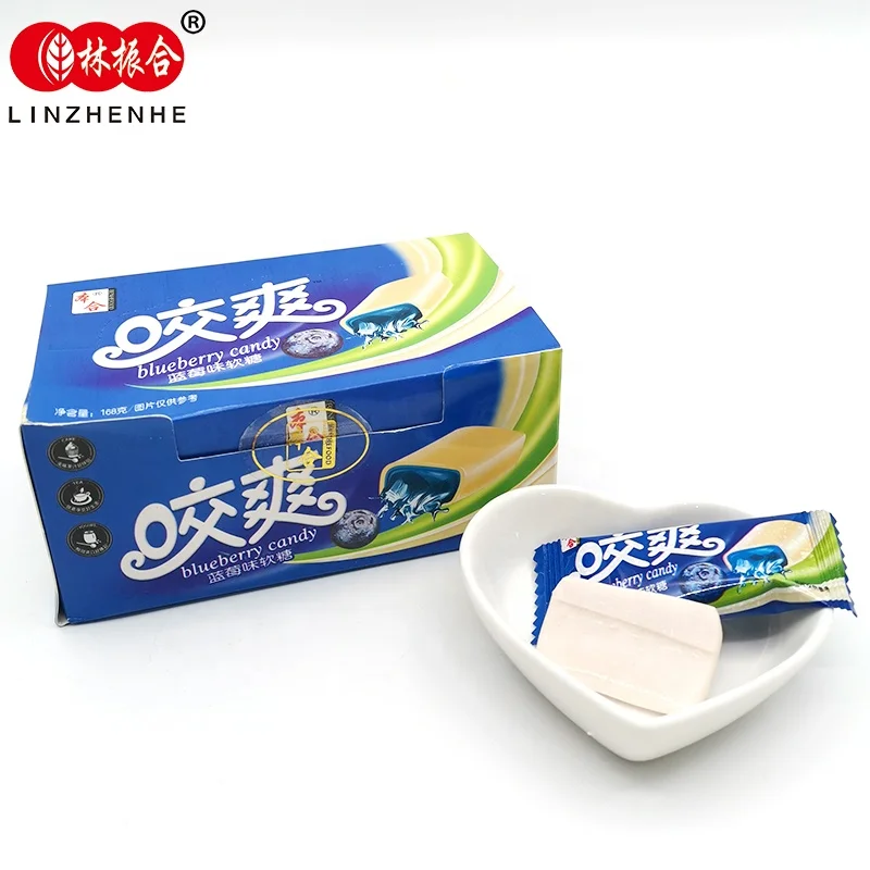 Черничные красивые жевательные мягкие конфеты, новые конфеты, заводская цена