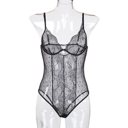 XLL New style lace lingerie set sling sexy bodysuit lingerie one piece lingerie women sexy corset