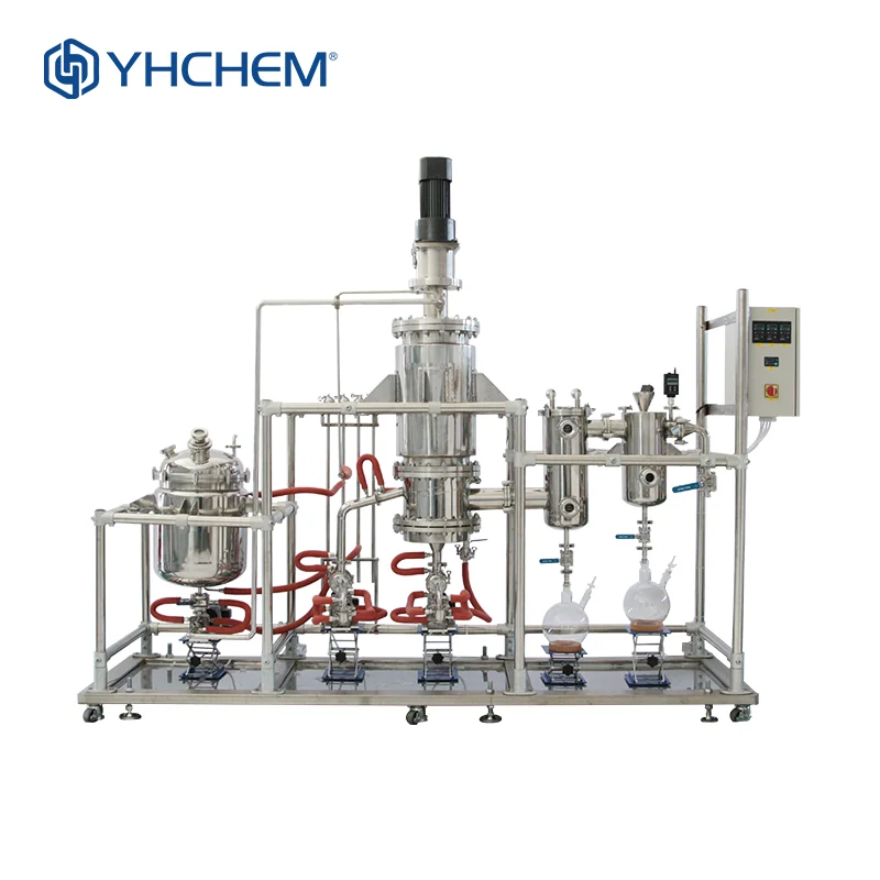 Stainless steel molecular distillation suppliers industrial grade production stainless steel molecular distillation unit