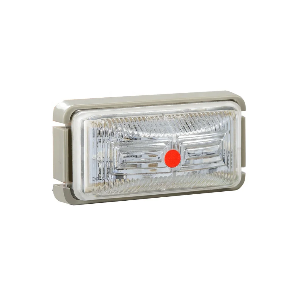 High Quality DOT Rectangle Outline 10-30 Volt LED Trailer Truck Rectangular Side Marker Clearance Lights