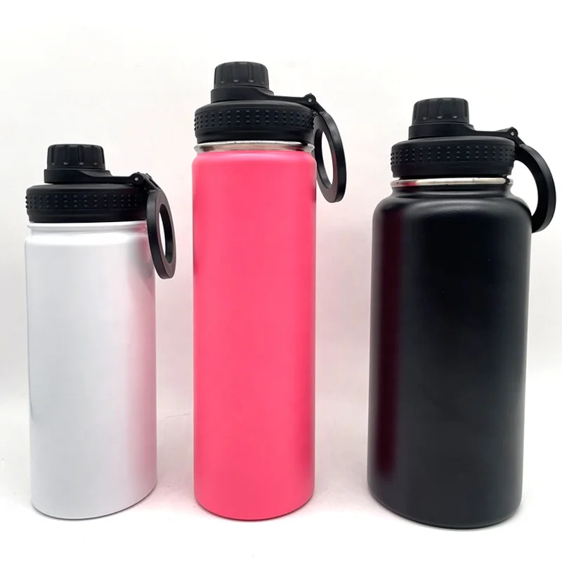 33ozBPA-Free Double-Walled Magnetic Stainless Steel Gym Water Bottle Cell Phone Holder Insulated Sport Stainless Steel Drinkware