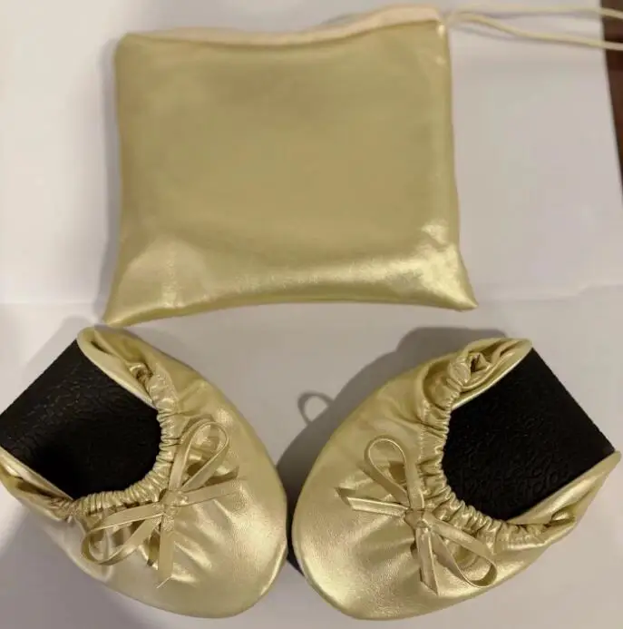 Cheap wedding gift Custom Printing logo women roll up shoes for vending machine