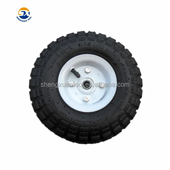 Heavy duty hand trolley wheels , off road steel rim wheels
