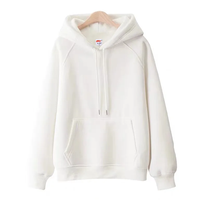 custom logo hoodies plain white pullover blank hoodie for men