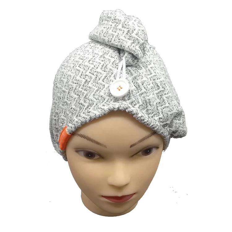 Wholesale Turban 200gsm Microfiber Dry Hair Towel Shower SPA Head Wrap Hair Turban Cap