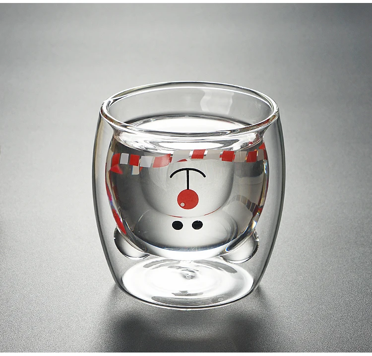 
Factory Supplied 250ML Hand-Blown Borosilicate Double Wall Glass Coffee Cups 