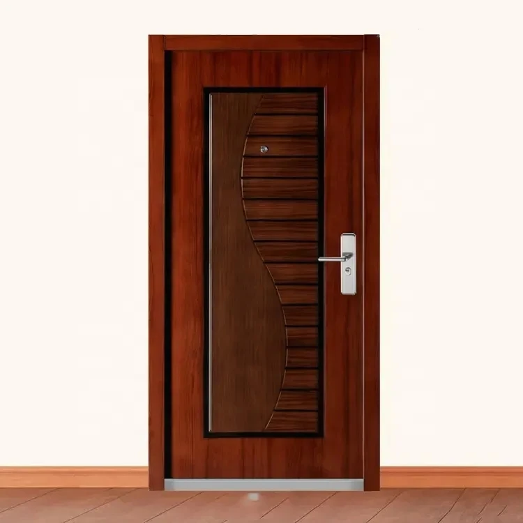 Factory Customization Reinforced Door Exterior Single Security Door Steel Metal Front House Door