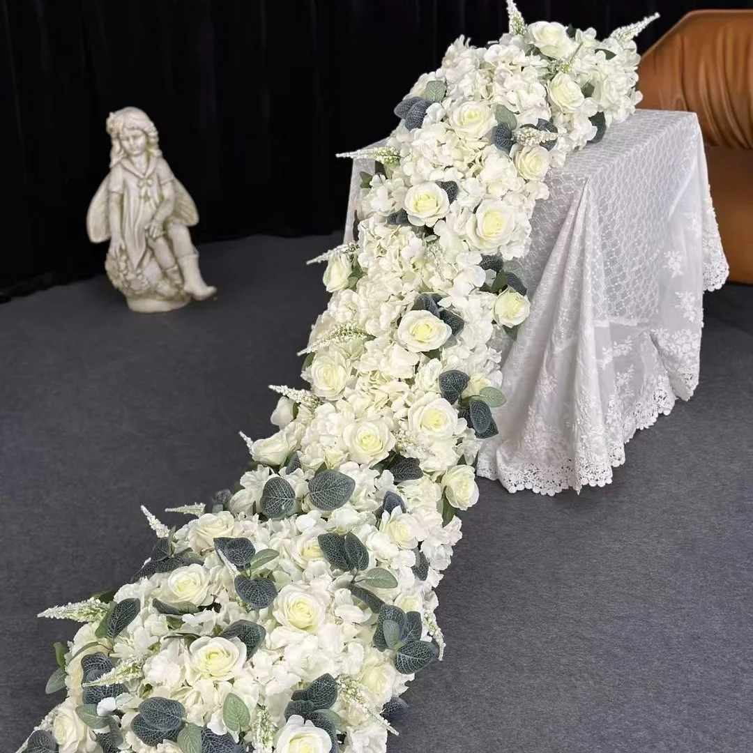 Other Wedding Decorative Centerpieces & Table Party Decorations Artificial Flowers Row Arch Runner Garland Background Panel