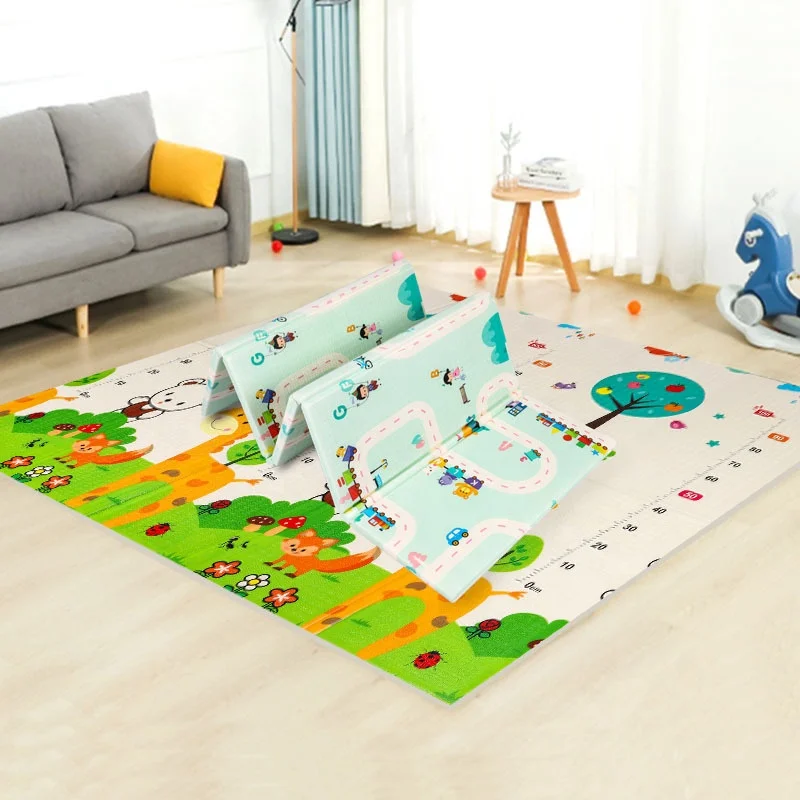 Cute Soft Baby Mat For Children Foldable Crawling Mat ground Floor
