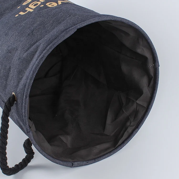 Custom design large capacity fabric foldable collapsible laundry basket