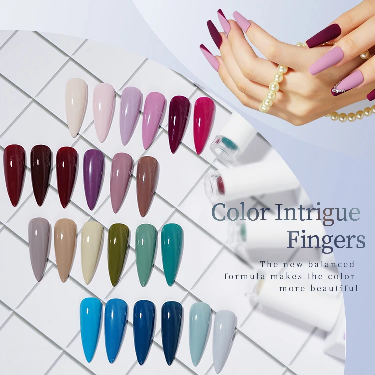 R S Nail Private Label 640 Colors UV Nail Gel Polish Low Odor Varnish Semi Permanent Step Gel Nail Polish Beauty Art Design