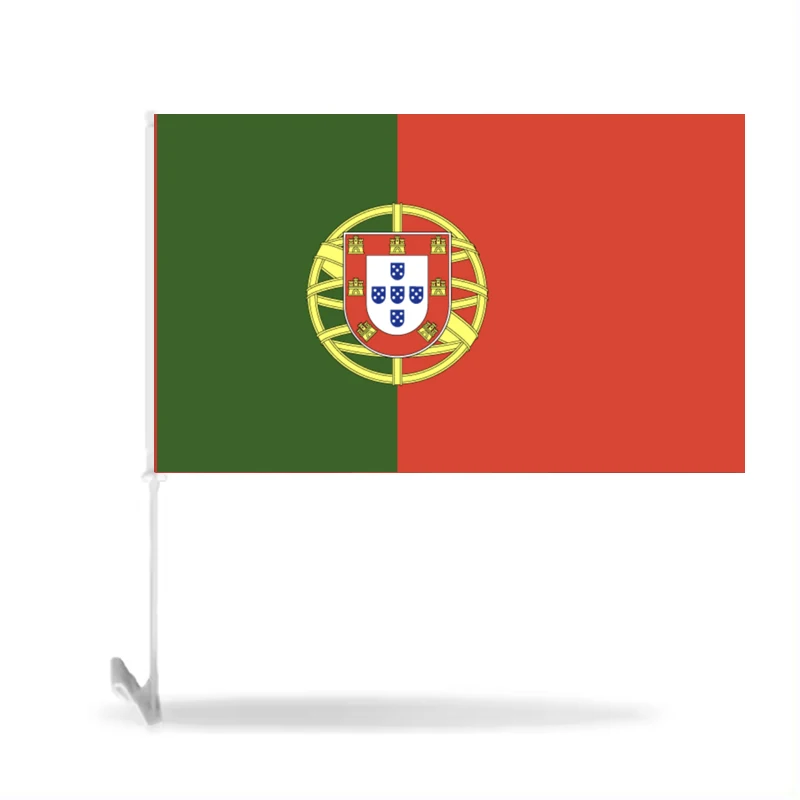 Factory Wholesale 30*45CM Custom LOGO Racing Flag Printed Polyester Switzerland Flag for Car Window Advertising Sports Events