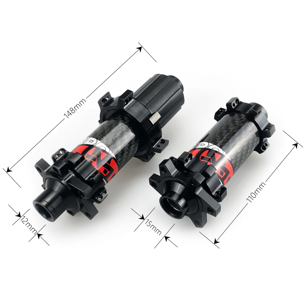 8 9 10 11 12 13S Sealed Bearing Carbon Fiber 32H Straight-pull Mountain Bike Bicycle Hubs for MTB Wheelsets