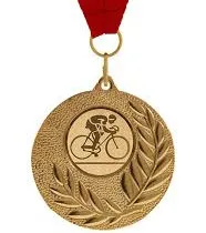 Hot selling customized zinc alloy triathlon medal with lanyard
