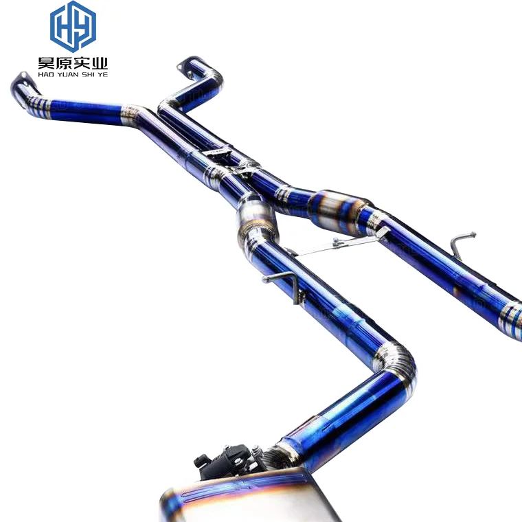 High performance titanium tailpipe exhaust system for Nissan 370Z