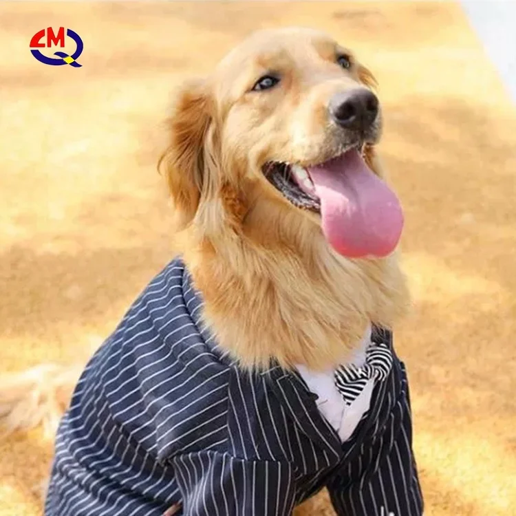Wedding Dog Shirt Formal Tuxedo for Dog Stylish Pet Bow Tie Costume Tuxedo for Golden Retriever Big Dog Clothes