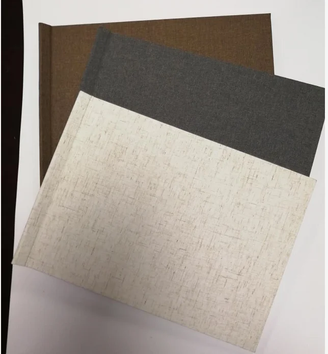 A4 leather linen custom clamp Photo book