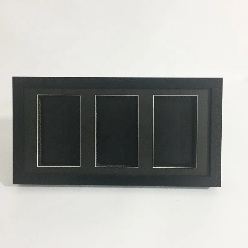 Manufacturer Card graded Display Case Sports Card Display Frame 3 openings Wall Cabinet for graded Trading Card collection