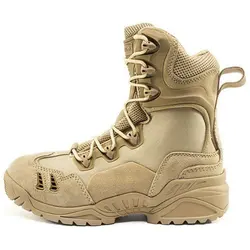 Мужские ботинки, армейские кожаные мужские уличные спортивные водонепроницаемые ботинки для скалолазания и охоты, военные тактические черные ботинки для мужчин