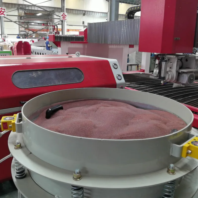HUALONG stone machinery Water jet Abrasive pneumatic Vibrating Screen garnet purifying System for waterjet cutting machine