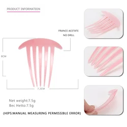 2020 New Ponytail Fork Comb Simple Cellulose Acetate Comb Cheap Little Hair Comb