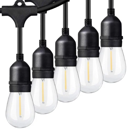 110m 48ft e27 LED bulb lights IP65 waterproof globe patio garden outdoor cafe festoon string light