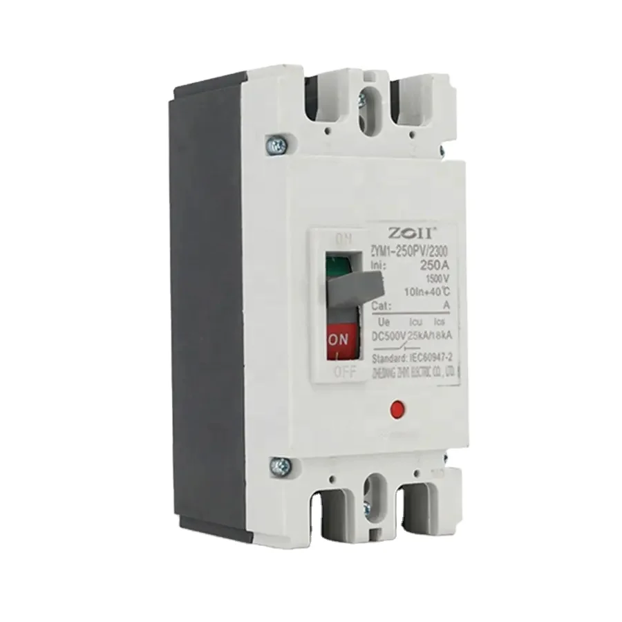 ZOII Moulded Case Circuit Breakers 1P 2P 3P4P1000V MCCB100A 125A 200A 250A10-25KA