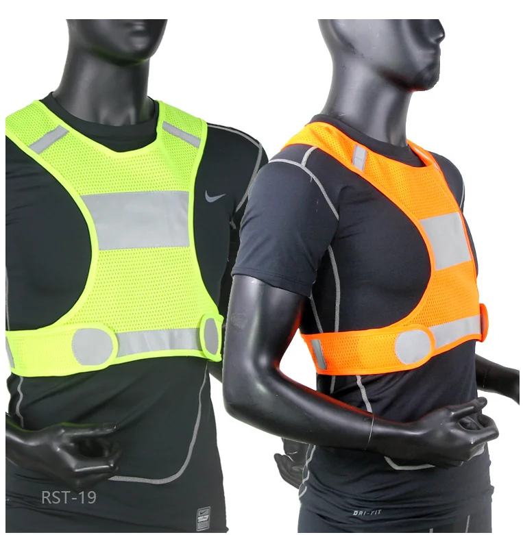 High visibility reflective safety warning vest with customized logo security vest