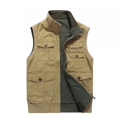 CMMJ2025 The Mens Nice Quality with Pockets Reversible Hunting Vest