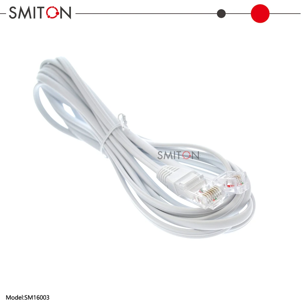 6P2C - 8P2C Modular Telephone Extension Cord