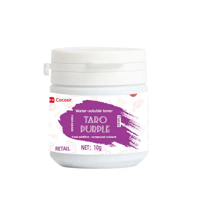 Cocosir Hot Selling Taro-Purple Pigment Powder Water Soluble Coloring Powder  for Cookies or Candies Decoration 10g