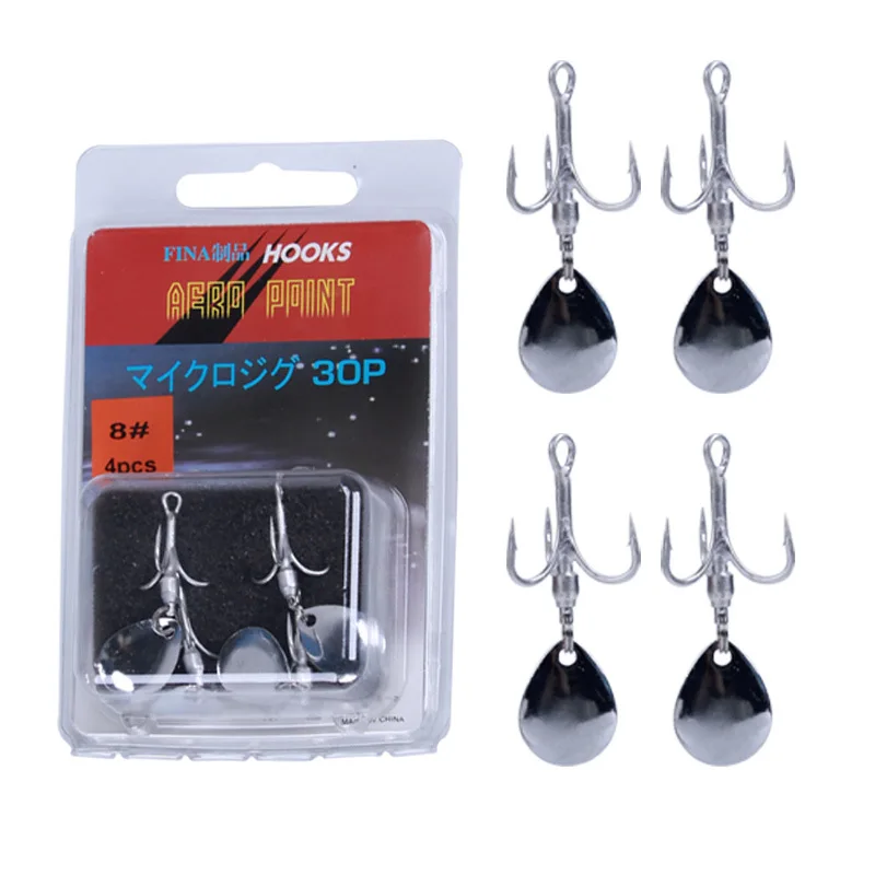 Long cast Japan Slow swivel metal noise spinner lure Treble hook with shake spinner