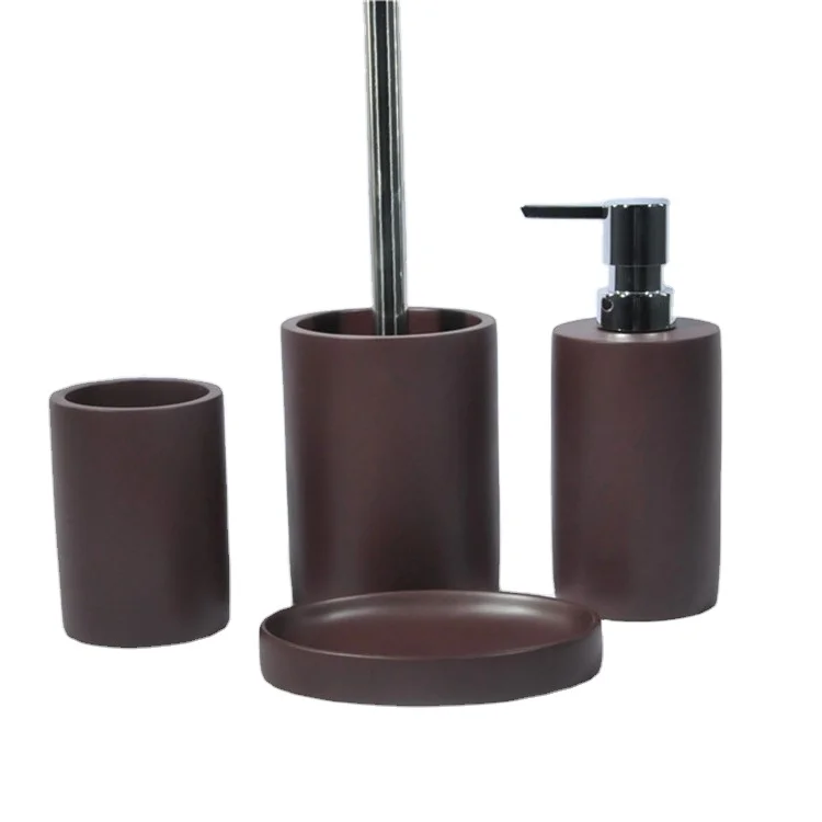 Polyresin Accessories Set Decoration Accessory Toilet And Bathroom Sets