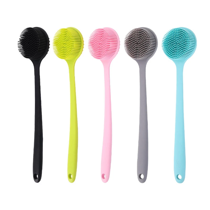 wanmei Salon silica gel scrub set is soft and does not hurt the skin soft close skin for shampoo bath brush