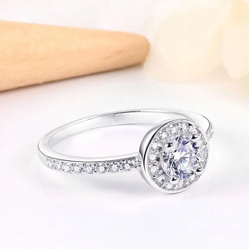 CZCITY 6 Prong Fire Mystic Topaz 925 Silver Finger Purple Color Gemstone Rings 925 sterling silver ring color purple
