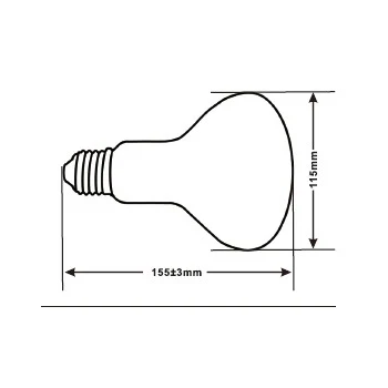 
Mass production R115 125W self-ballasted reptile uvb mercury vapor bulb lamp for Living reptiles 
