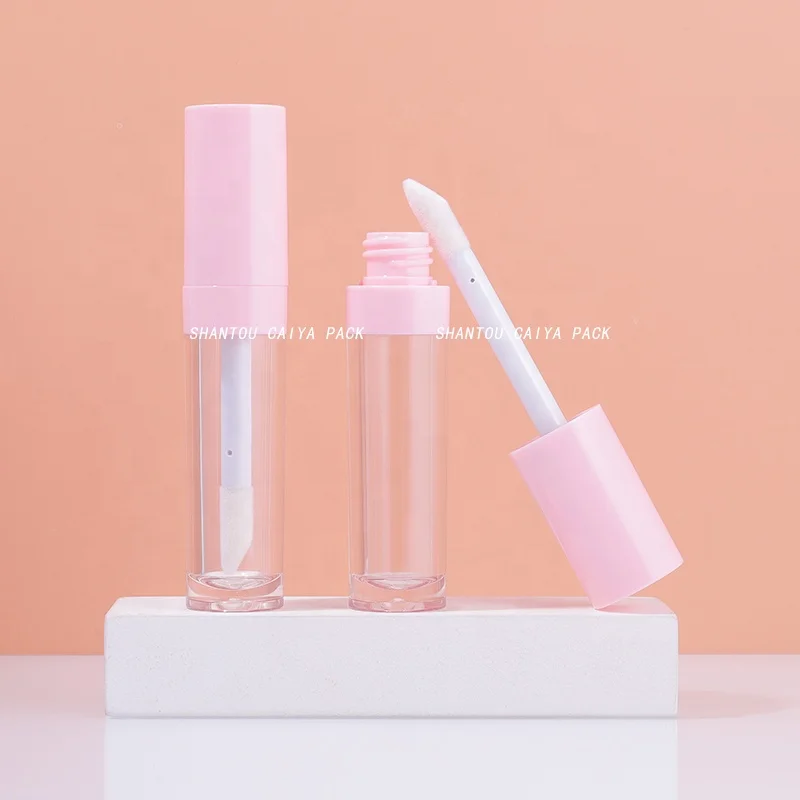 9ml Big Capacity Purple Black pink White Empty Foundation Tube clear Lip Gloss Tubes with Wand Applicator Lipgloss Packaging