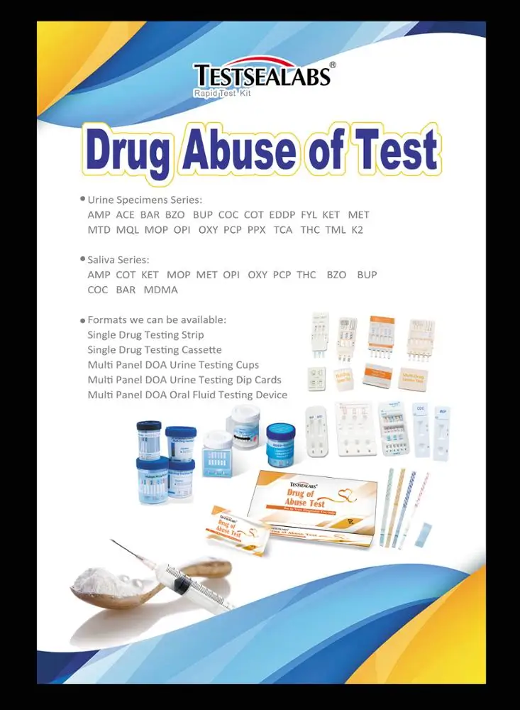 
Testsealabs One step rapid test MDMA Ecstasy rapid Test kit Drug of Abuse Rapid Test 