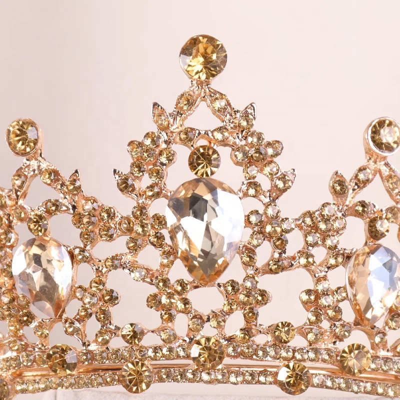 2024 hot sale rhinestone  Flower Wedding Crystal Tiara Bridal Crown Tiaras