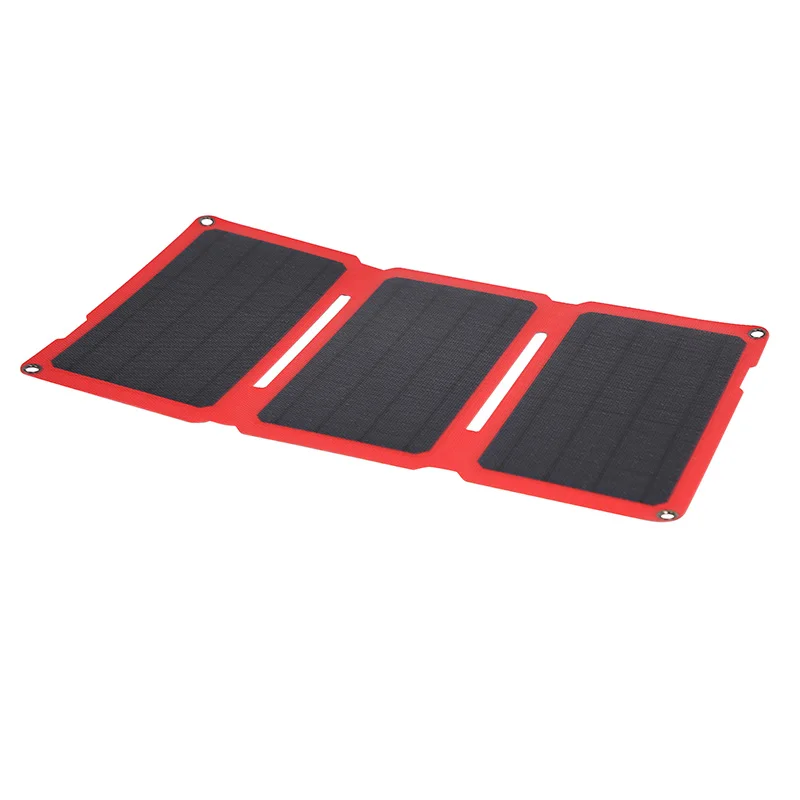 24w Foldable pocket solar charger kit, Dual USB 5V 24W ETFE film Portable solar charger