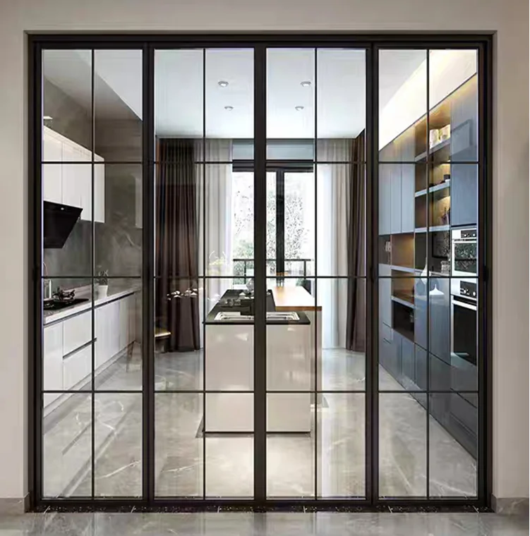 hot sale aluminum sectional design glass door garage  Interior Aluminium Sliding Glass Doors French Doors