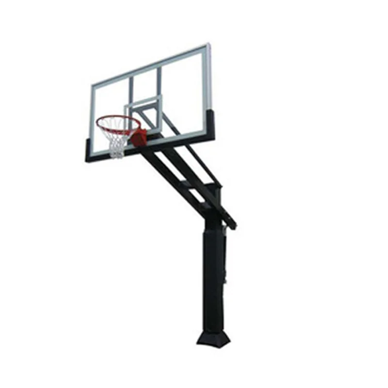 Adjustable Sports Training Equipment Outdoor in Ground Basketball Hoop