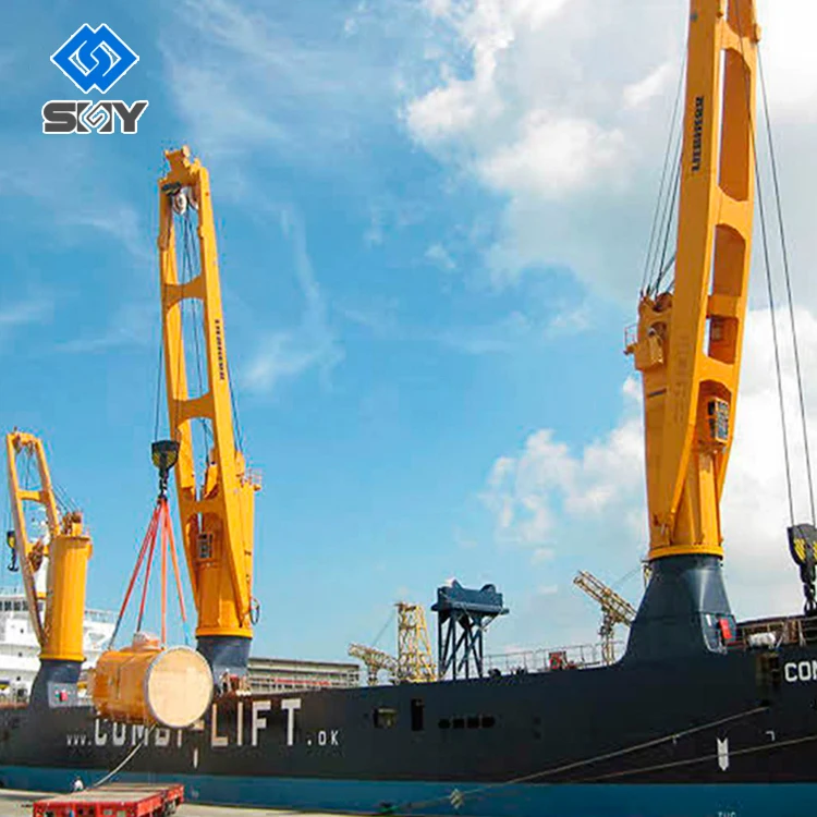 Rust and Oxidation Resistant Hydraulic Crane Cargo Ship Deck Marine Crane