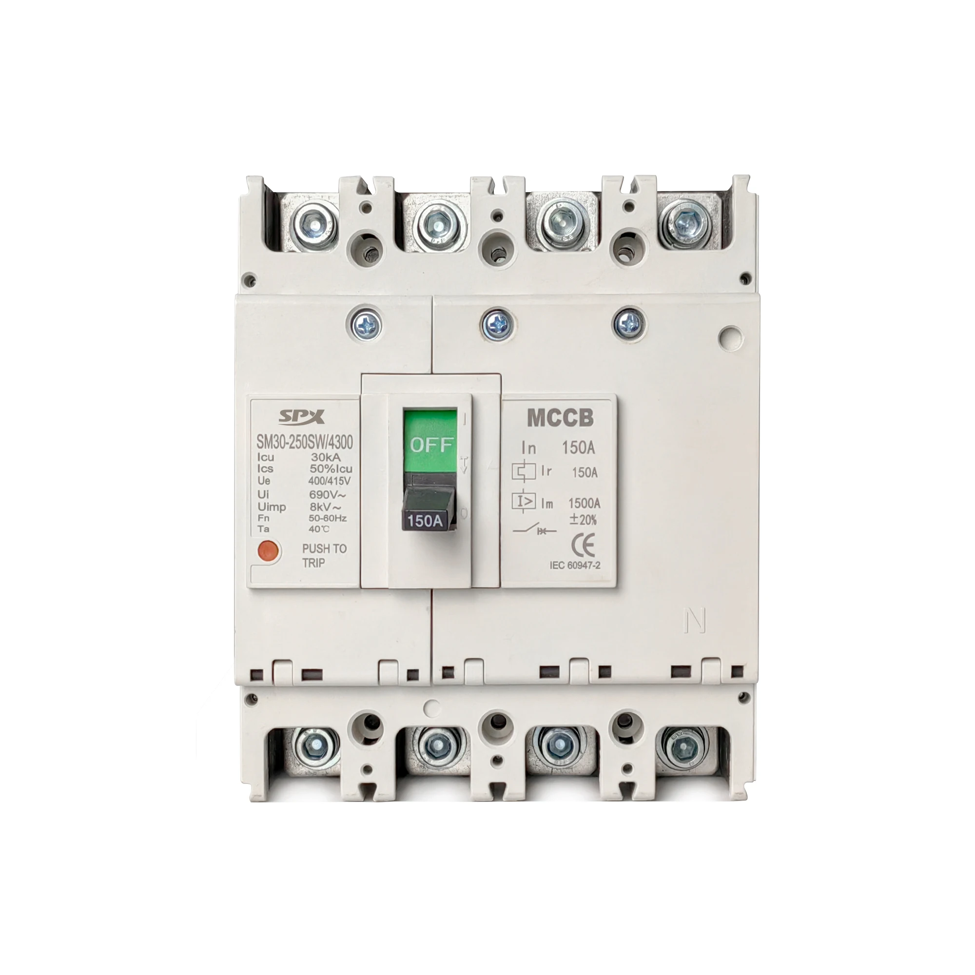 Автоматический выключатель SPX SM300-1600S/3300 переменного тока 1250A mccb 3P 1250 ампер