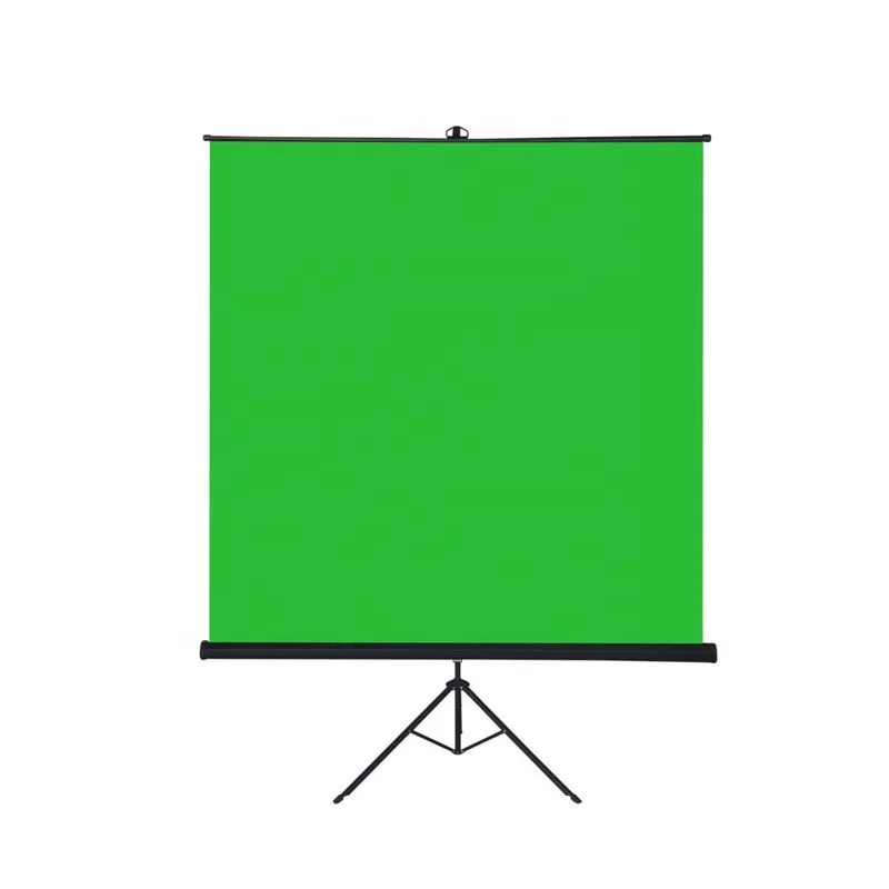 1.8M*2M Portable Video Studio Backdrop Collapsible Chroma Key Panel Green Screen with Tripod Roll Up Green screen Background